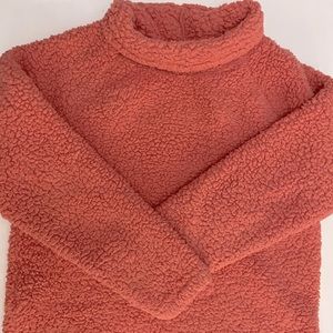 2/$30 Eddie Bauer Pink Fluffy Knit Cozy Sweater Size Small